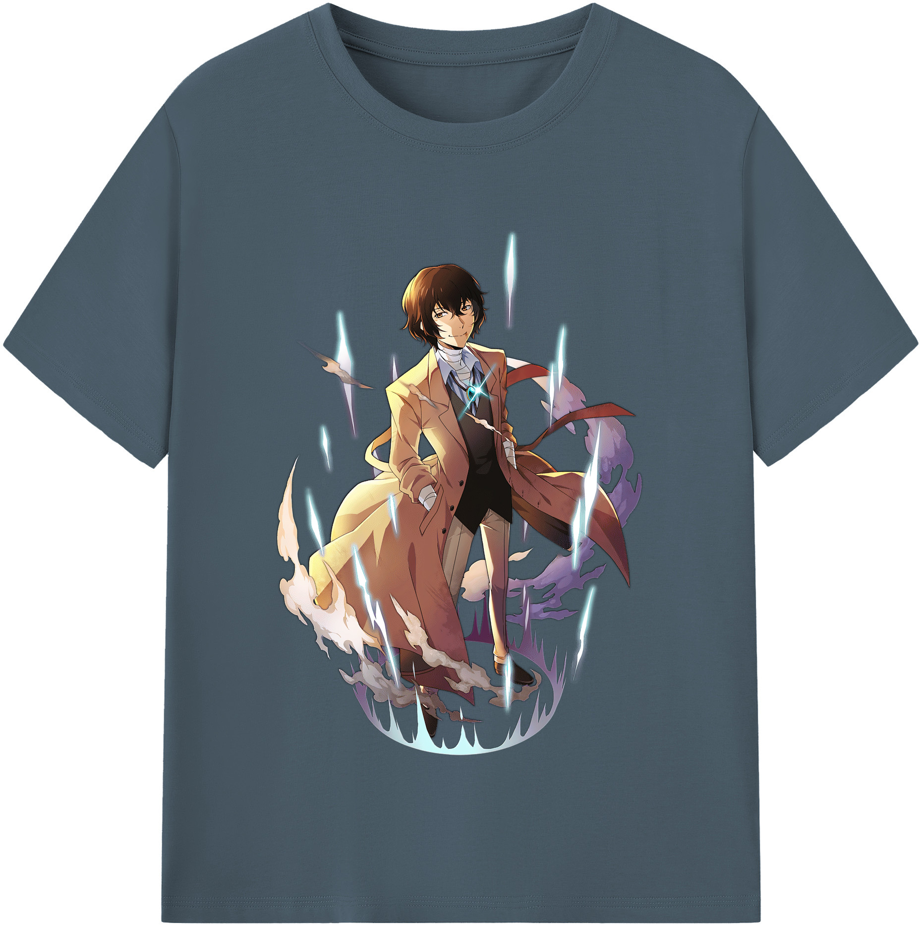（画像用） 文豪ストレイドッグス Bungo Stray Dogs 綿100％半袖Tシャツ（フロントプリント）